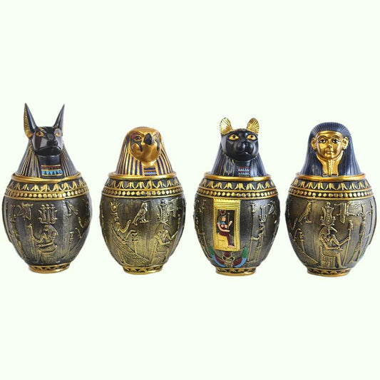 Pet guci hewan peliharaan anjing kucing kremasi manusia Ashes Urn Egypt Pengorbanan Dekorasi Keepsake Columbarium Pets Memorials Ashes Altar Altar
