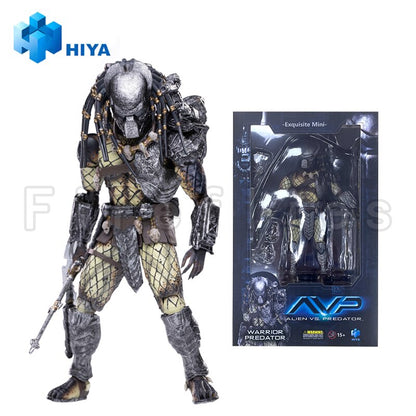 1/18 Hiya Acción Figura Exquisito Mini Serie AVP Alien vs. Predator Warrior Iron Blood Anime Model Toy