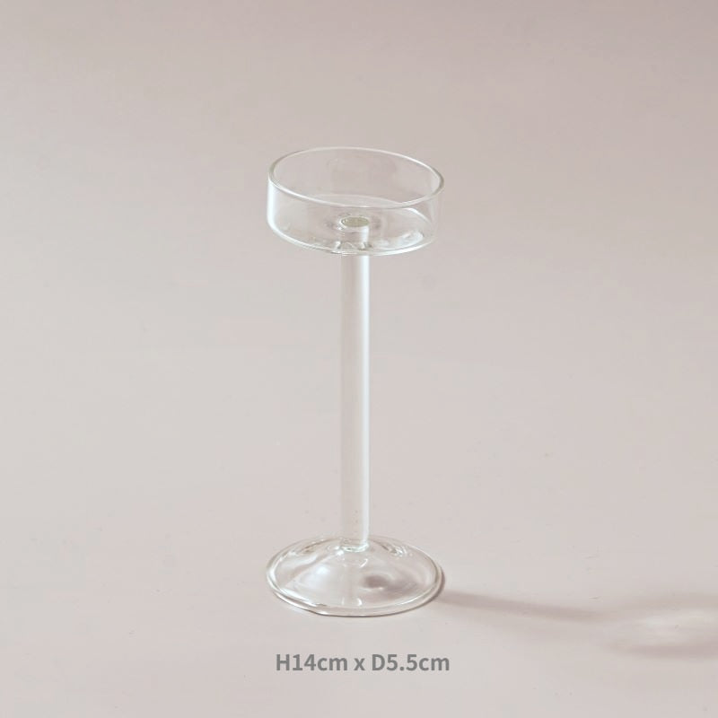 Glasljushållare Set Tealight Candle Holder Home Decor Wedding Table Centerpieces Crystal Holder Dinner Bord