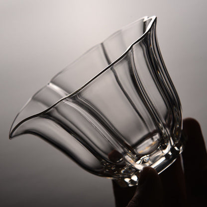 High End Baicai Glass Gaiwan Tea Cup med filter Scald Proof Tea Cup Hand Holding Teapot Høj kvalitet Kinesisk Kung Fu Tea Set