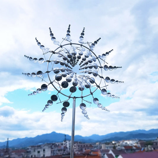 Metal Windmill Spinners de vento ao ar livre Bohemian Garden Patio Decor de pátio Decoração de metal Decoração de quintal Cool 2021 Dropshipp