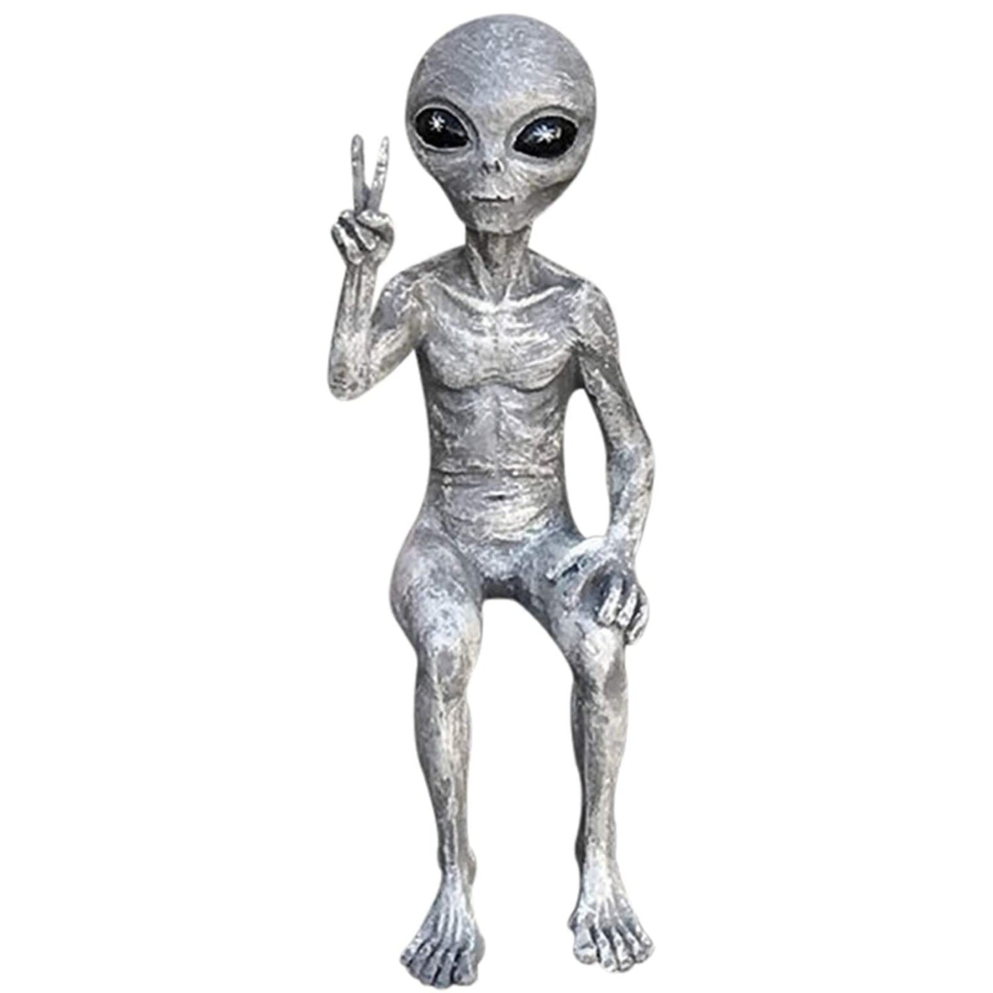 Ny ytre rom Alien Accessories Statue Martians Garden Figurine Set for Home Indoor Outdoor Decoration Courtyard Ornaments