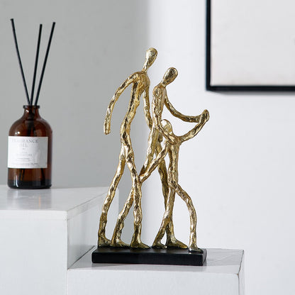 Decoración de arte de extravagancia adornos de personaje abstracto Figuras de resina Accesorios de la oficina Decoraciones de habitaciones Decoración del hogar Vintage regalo