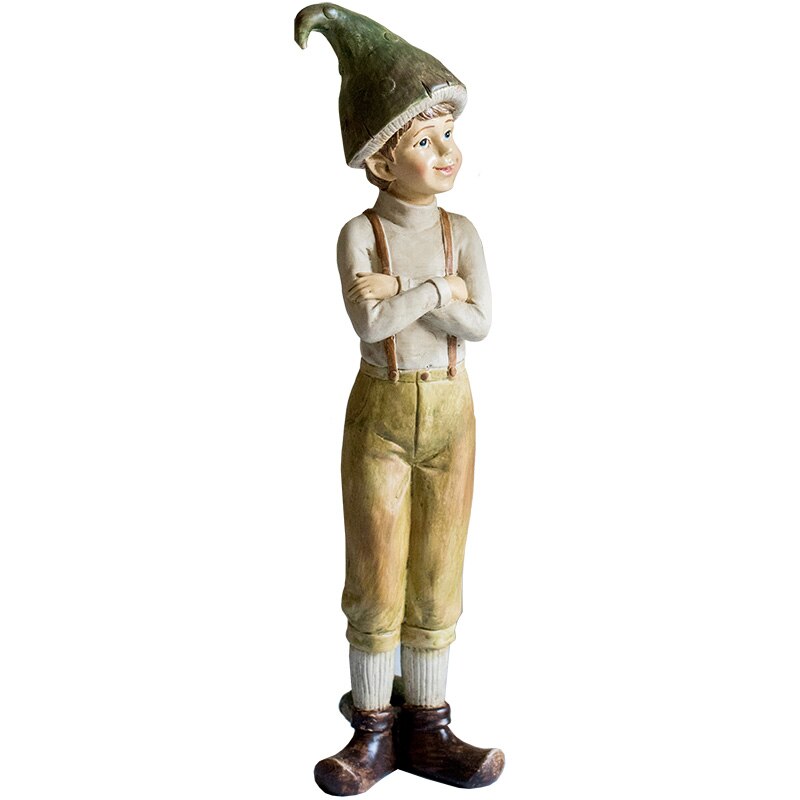 Mushroom Boy -hartsikoristeet satu tarinat Figurines Elf Lahjat kodin olohuoneen ravintolatoimiston työpöytäkoristeet