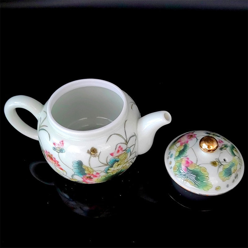Chińskie jingdezhen vintage porcelanowe akcesoria Infuser Teapot Samovar z ceremonią sitka dla te guan yin oolong zielona herbata