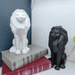 Statue artisanale créative en résine de Lion géométrique, entrée de maison, hôtel, salon, chambre à coucher, Sculpture de personnalité, ornement