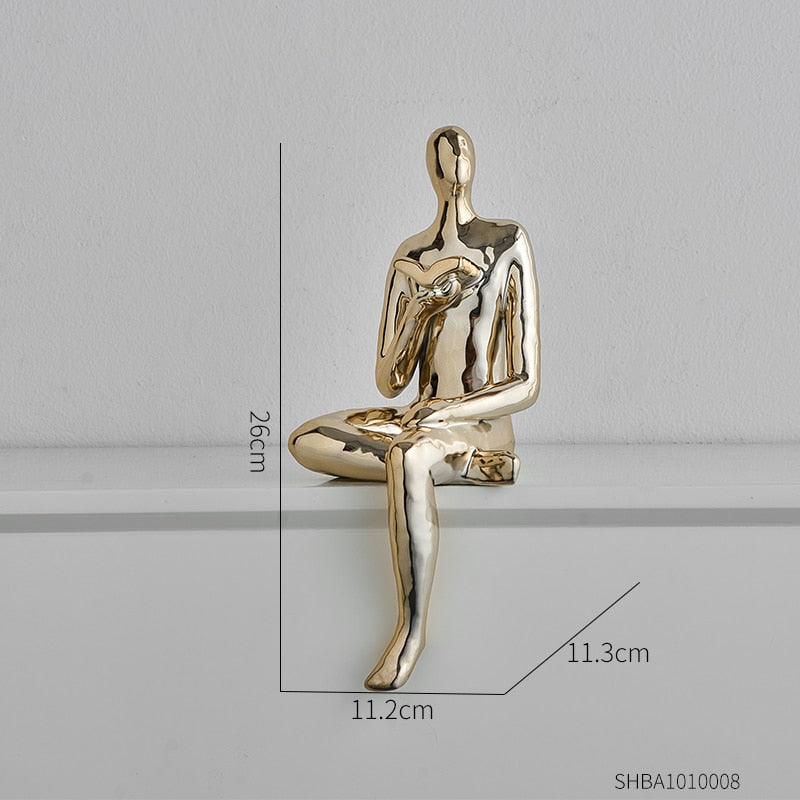 Abstract Figures Decoration Nordic Style Modern Art Figurines Ornaments Home Living Room Bedroom Figure Sculpture Art Decoration
