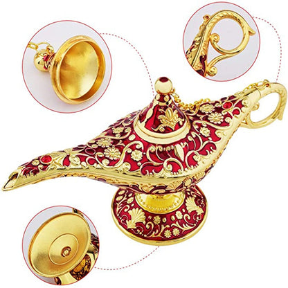Vintage -legenden Aladdin Lamp Magic Genie Wishing Ligh Tabletop Depor Crafts For Home Wedding Decoration Gave til fest Hjemmeinnredning
