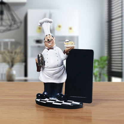 Country Retro Chef Statue Figurines Rzeźba Kuchnia DOMOWA DOJEDNIE DOJEDNIE KOCHO COUD Kształt do wnętrz pokój Ozdoby dyskusyjne