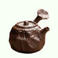Ofenwechsel-Keramik-Teeset mit kleinem Fassungsvermögen, Teekanne, klares Wasser, holzbefeuerte Keramik, kleine Teekanne, Keramik-Fächer, einzelne Kanne, Teesieb, Bar 