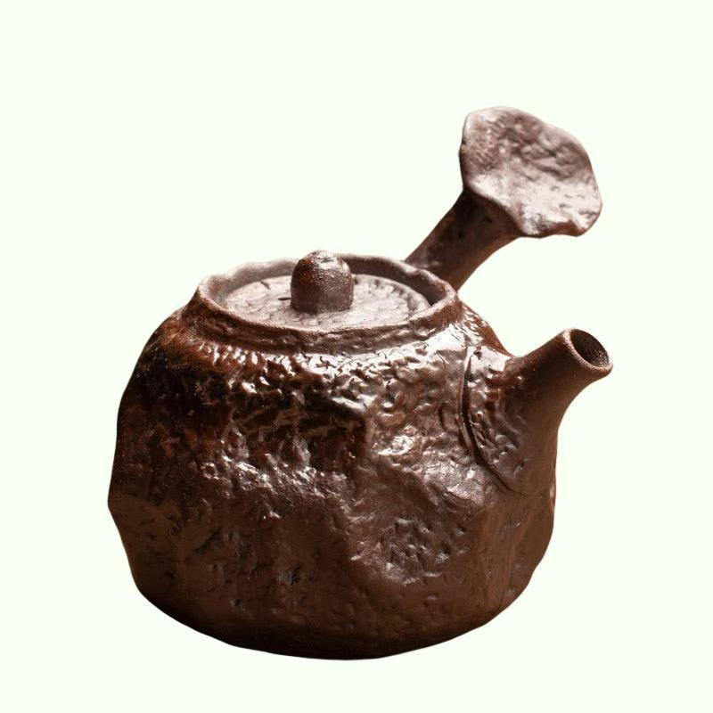 Pec Výměna keramická malá kapacita Teapot Cleach Voda vypálená keramický malý čajový teapot Pottry Fan Single Pot Infuser Bar