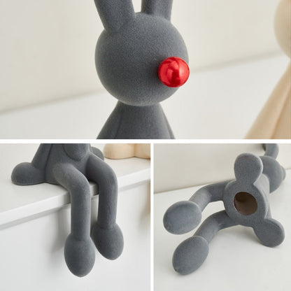 Skandinární abstraktní králíka figurky Fucking Bunny pryskyřice Socha moderního umění Decor Desktop Sochaře řemesla domácí dekorace