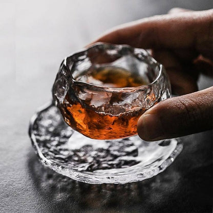 Tasse en verre de Style japonais, tasses à thé transparentes/congelées, tasse à vin blanc, tasse à thé Kongfu Master, 1 pièce