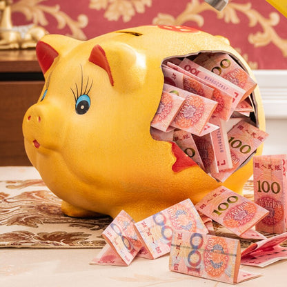 חזיר חזיר בנק חוסך סוד סלון גדול קרמיקה חמודה קופסת כסף מטבע נסתר