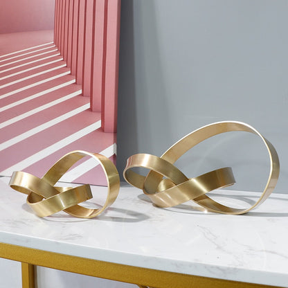 Skandinární domácí dekorace Příslušenství Moderní minimalistické kovové duté zkroucené abstraktní umění železné obývací pokoj stůl ozdoby