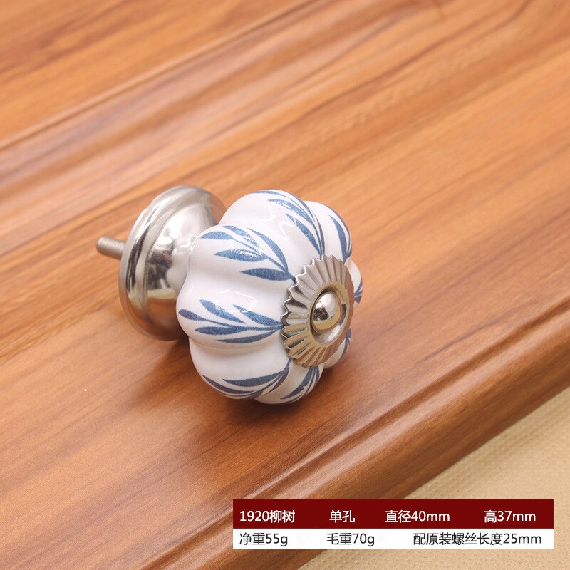 40 mm ceramiczny pojedynczy otwór Europejski zabytkowa szuflada śródziemnomorska ciągnie gałki szafki szafy szafki szafki