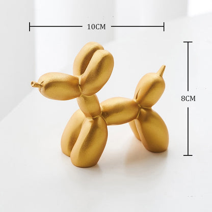 Balloon Dog Statue Resin Statue Sculpture Creative Animal Nordic Home Decoration Accessories for Living Room Animal Figures