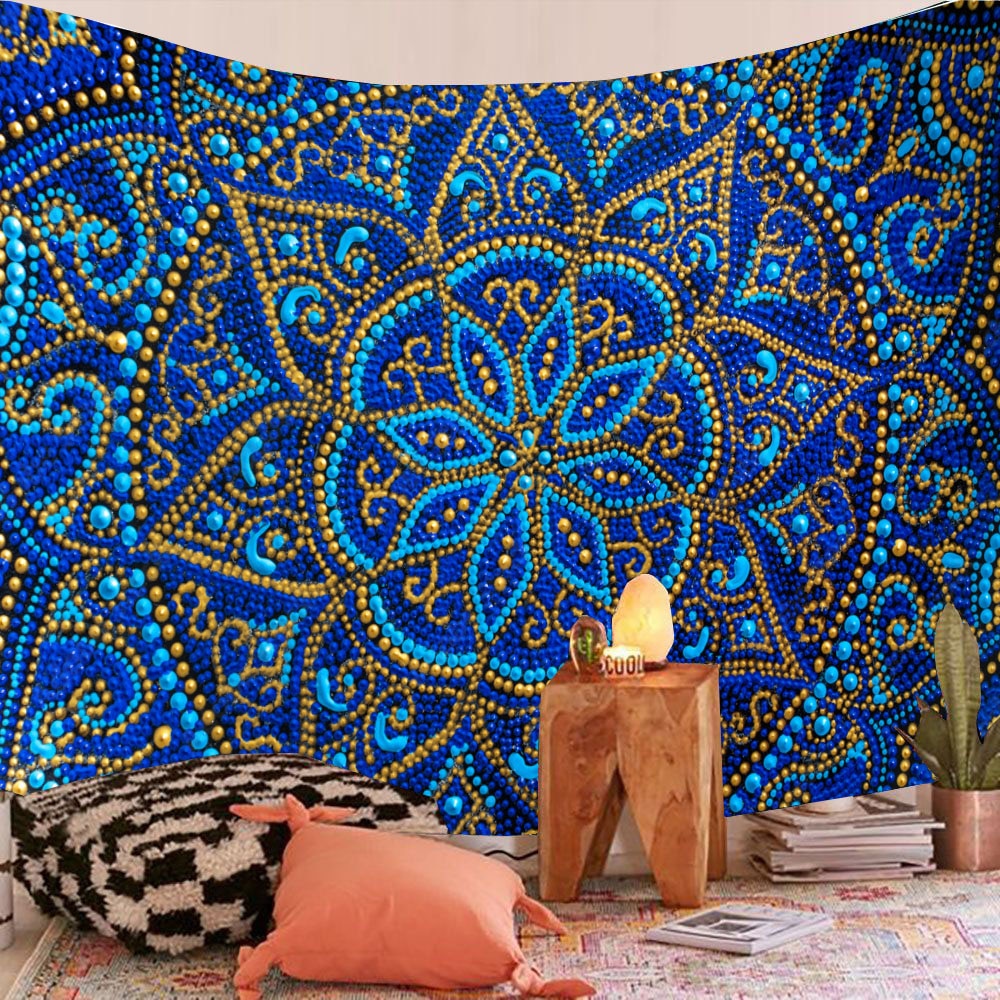 Indiase mandala tapijtwand hangende kleurrijke boho home decor strandworp deken dekenkamer decor esthetische bohemian tapestries