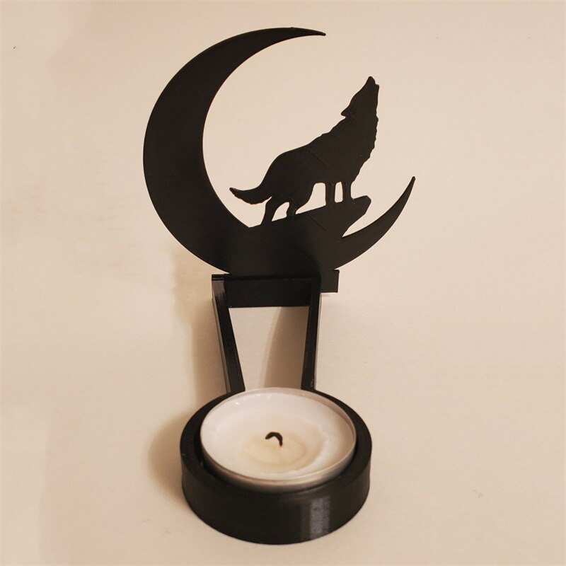 Gruseliges Halloween-Schattendekor, lustiger Kerzenständer mit Totenkopf, Kürbis, Hexe, Desktop-Dekoration, Horror-Spooky-Dekoration 2023 Halloween 
