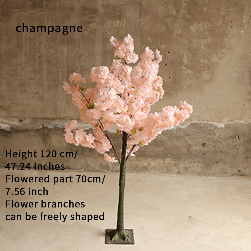 Keinotekoinen kirsikankukka puun hääkoristeet simulaatio kukka ostoskeskuksen puolueen sisustuskoti, joka toivottaa puiden sisustamista
