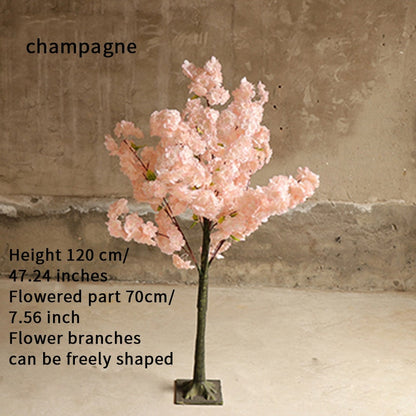 인공 체리 꽃 나무 웨딩 장식 시뮬레이션 시뮬레이션 꽃 몰 호텔 파티 장식 홈 소원 나무 장식