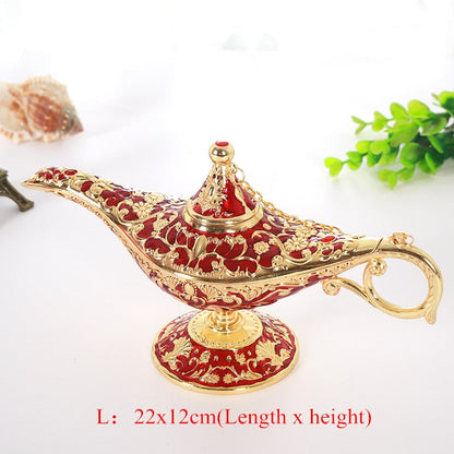 Vintage Legend Aladdin Lamp Magic Genie Wishing Ligh Tabltop Decor Crafts For Home Wedding Decoration Gift For Party Home Decor
