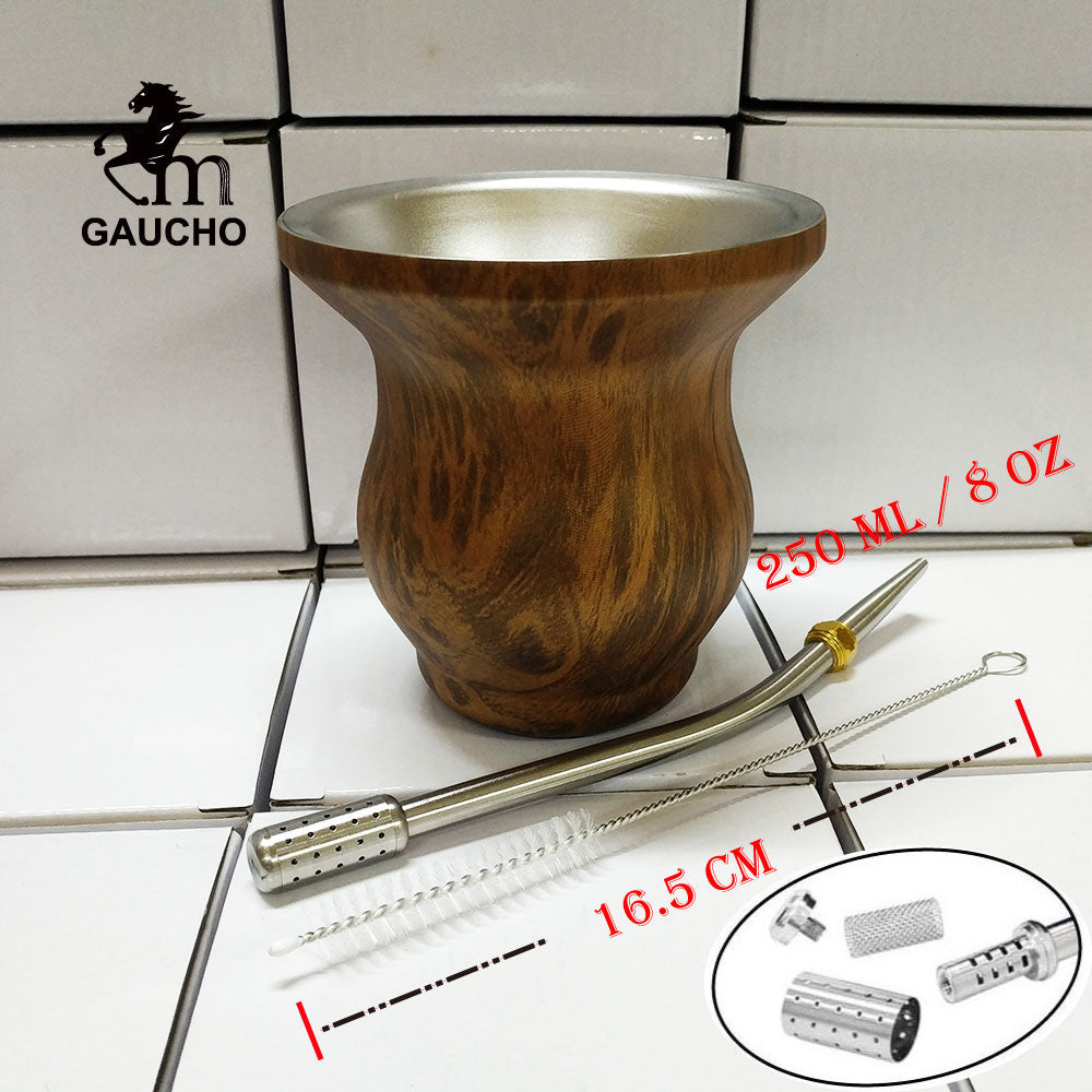 Gourds Hot Cleaning Filter Mate Removable 1 Insulation Yerba Oz Include Cup Pc/lot 8 Heat Brush Argentina Stainless Straw