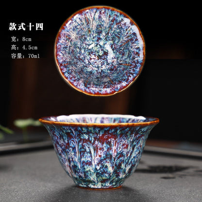 כוס התה הגדולה של Yuteki Tenmoku שחזר את הטכנולוגיה של שושלת השיר העתיקה קערת תה קרמית/JIANZHAN