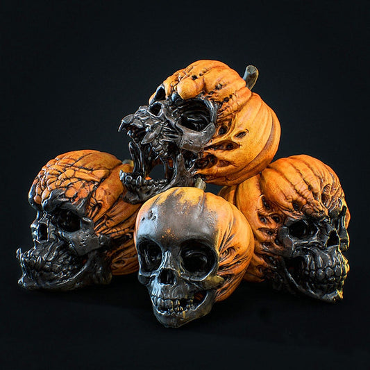 Evil Pumpkin Skull Halloween Ornaments Ornaments Ornaments Crafts