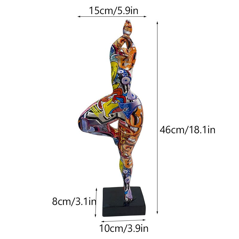 NORHTEUINS Resin Fat Lady Statues Abstract Art Woman Figurines for Interior Entrance Bookcase Bedroom Desktop Decor Objects Gift