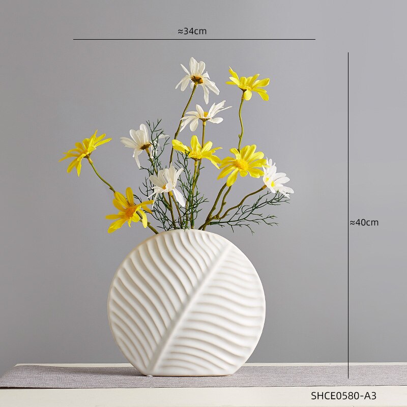Nordic Moderne Wohnkultur Keramik Blume Vasen Decor Wohnzimmer Interior Tabletop Vase Kreative Kunst Zubehör Dekorative 