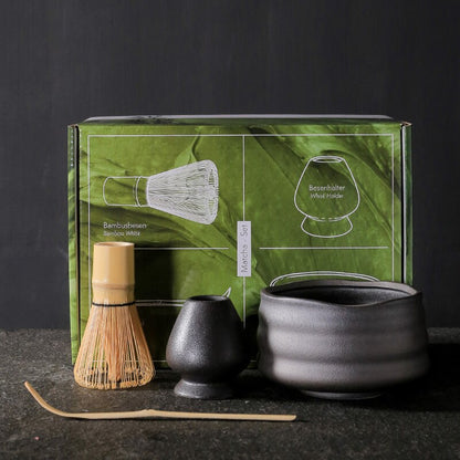 Service à thé Matcha fait à la main, facile à nettoyer, Kit de support d'outils, bol, fouet, cuillère, cadeau de cérémonie, accessoire traditionnel japonais, 4 à 7 pièces/ensemble