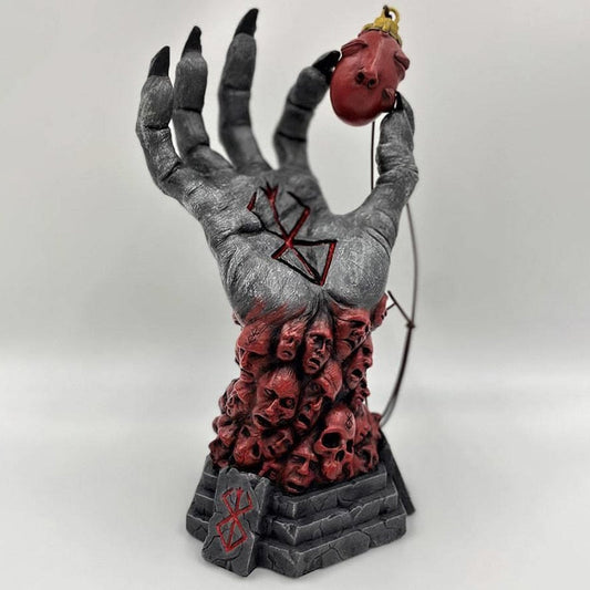 Berserk Hand of God Ornaments Skull Hand Sculpture Fun Resin Statue Desktop Decorazione Decorazione di Halloween Artigianato Regali