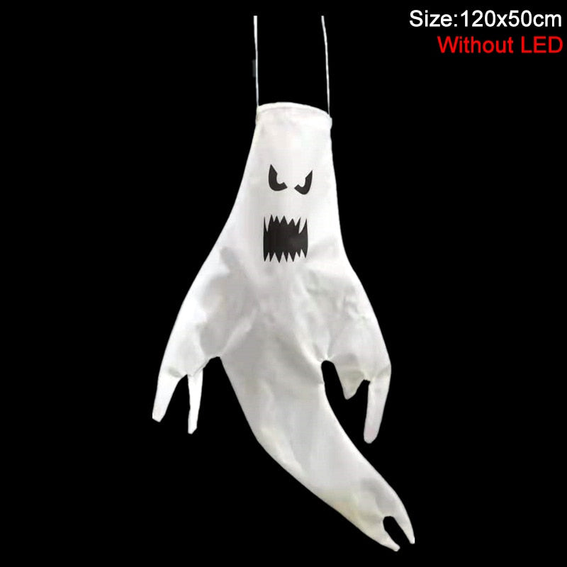 LED Light Halloween Hanging Ghost Kids Favors Halloween Party Outdoor Indoor Home Decoration Spooky Lamp Bar Horror Props 2023