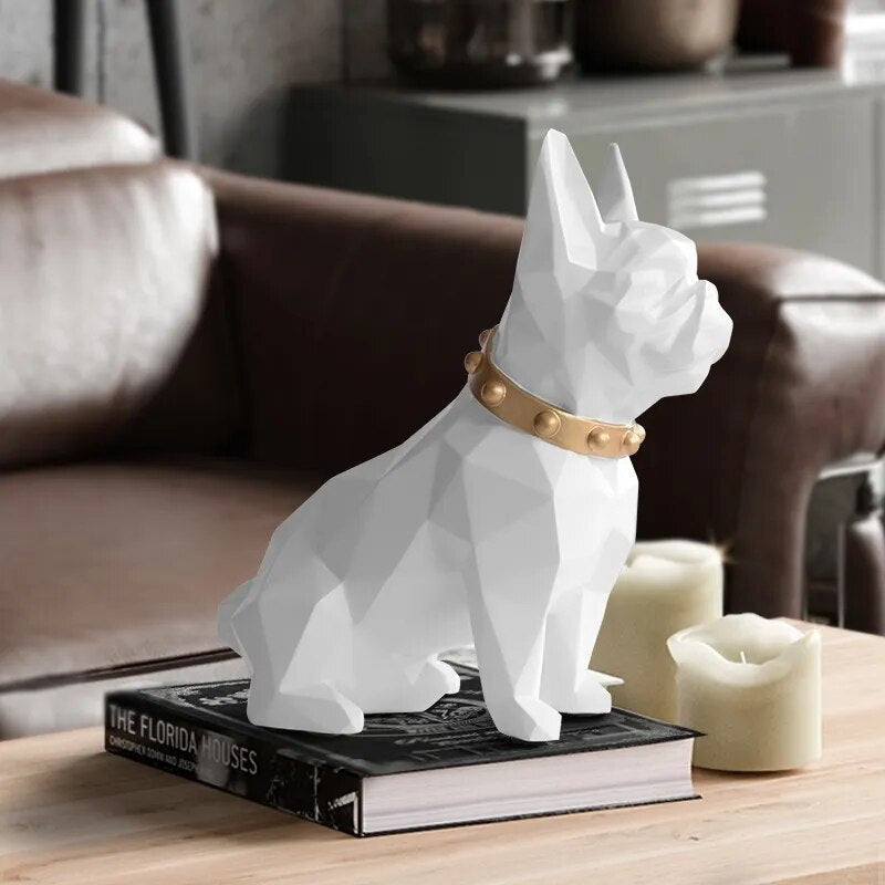 Ranskalainen bulldog -kolikkopankin laatikko Piggy Bank Figurine Home Decorgations Coin Storage Box Holder Leluslahja Lahja Rahalaatikon koira lapsille