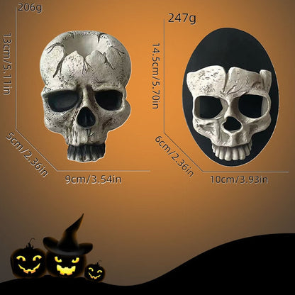 Bougeoir squelette d'halloween, bougeoir en résine, ornement mural suspendu, pendentif de bureau, décor de salon 