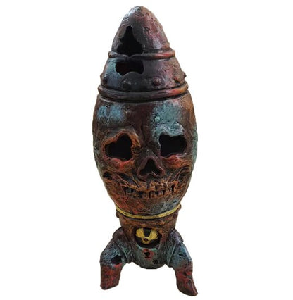 Garden Halloween Skeleton Bomb The Skull Bomb Nuclear Warhead Resin Decorative Crafts Ornament