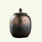 Retro Ceramic Large Tea Containers Pot Sealed Storage Tank for Tea & Coffee - acacuss