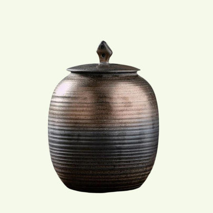 Retro keramisk stor tebeholdere Pot forseglet lagringstank for te og kaffe