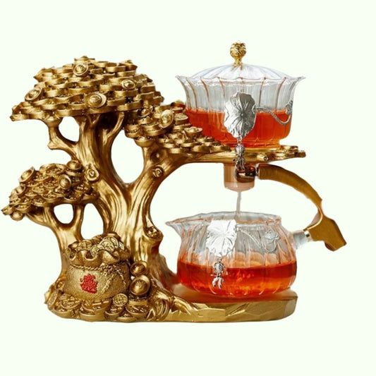 Set di tè a magnete + supporto per incenso Infusore da tè a foglie sciolte | Infusatore di tè all'albero magnetico