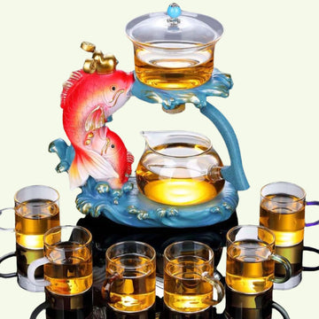 Tea set for Adults Fish tea infuser Organic Tea Gift Box with tea strainer