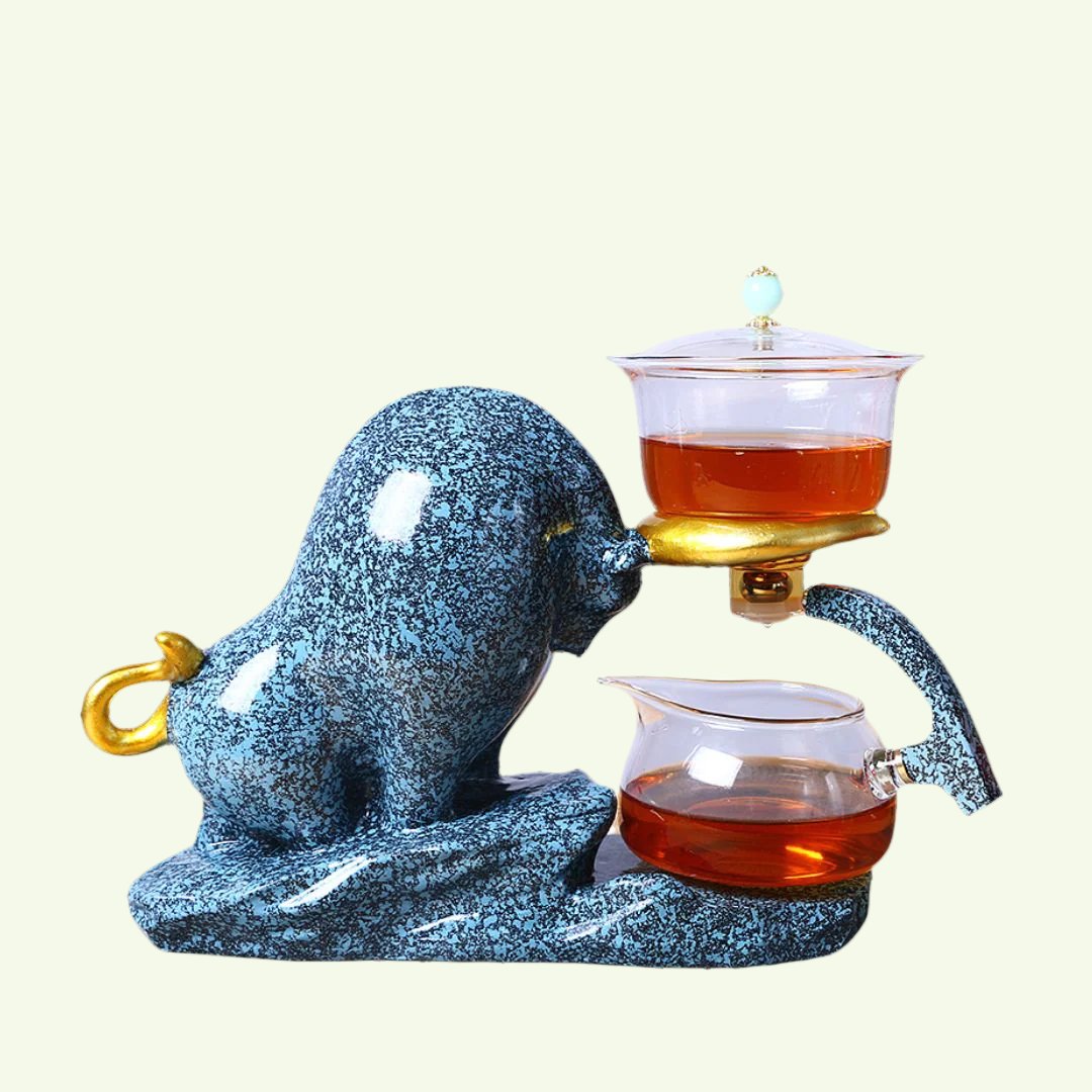 مجموعة مصفاة الشاي الصاعدة، صندوق هدايا الشاي العضوي مع مصفاة شاي