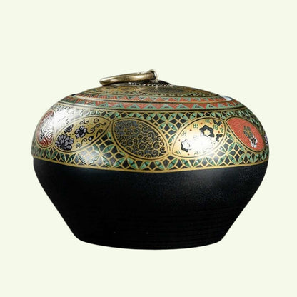 Cerâmica Salão em casa Storage Tea Retro Simple 1000ml Tea Caddy Pot