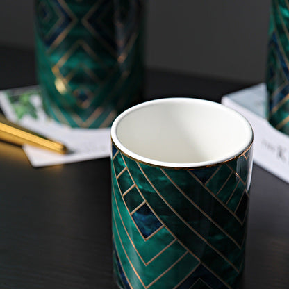 Coffee ceramica Can Container di caffè ermetico | Lattine di tè in ceramica, pietra retrò, ermetica