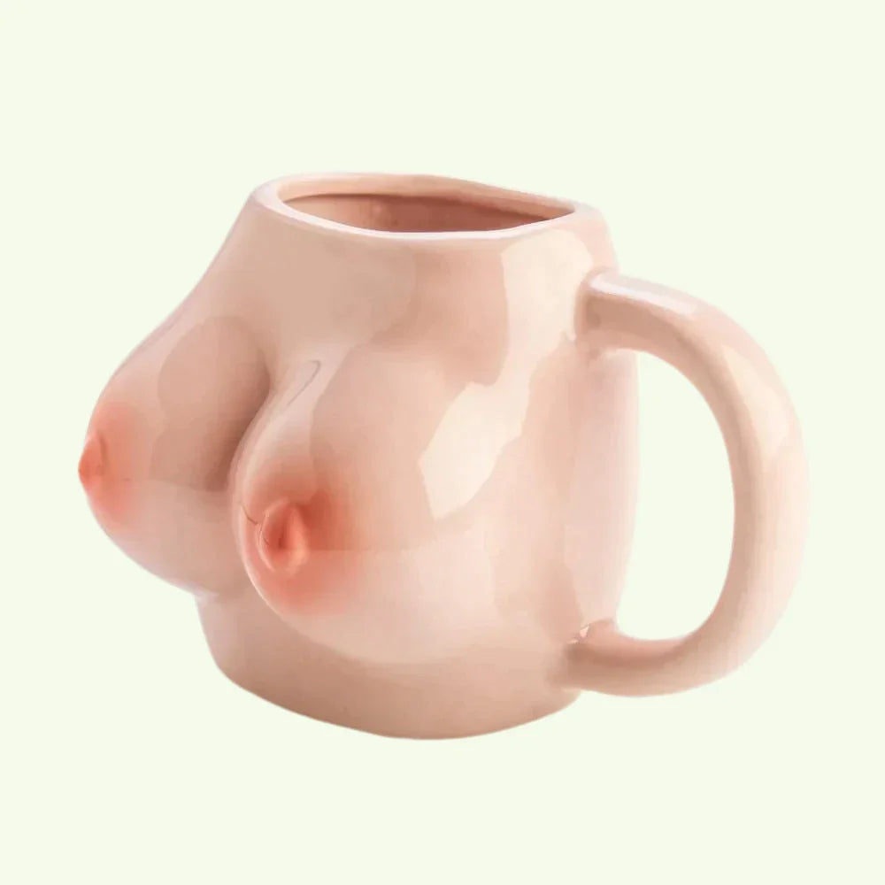 Kubek do piersi - ceramiczny kubek do kawy w kształcie piersi