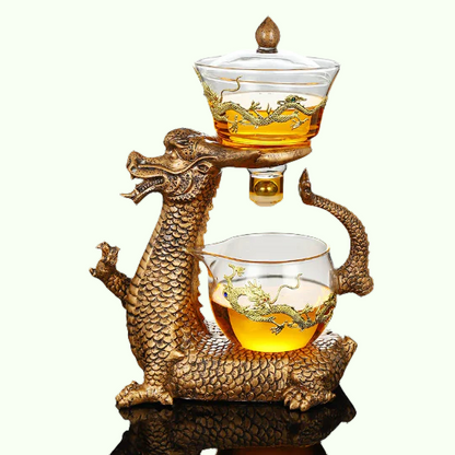 Oriental Dragon Teapot Set | Magnetisk teproducent