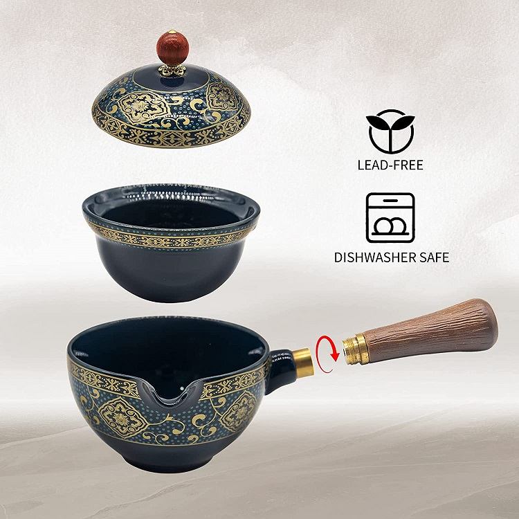 Théière japonaise en céramique Peinte  à la main 🔄360° (cadeau idéal) - ACACUSS