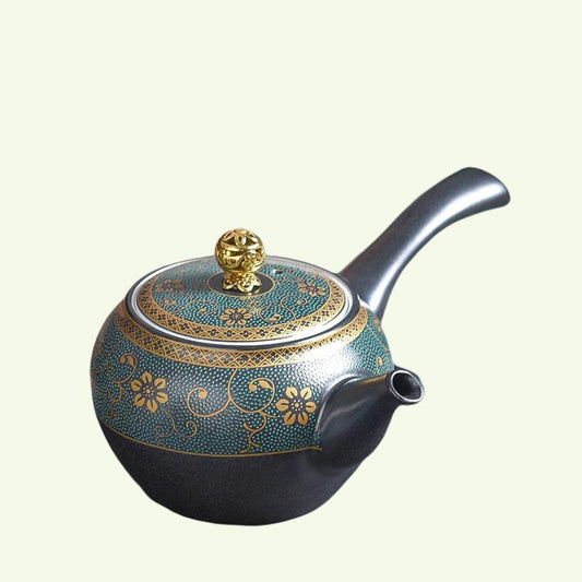 Novelty kyusu  Unique teapot  sterling silver S999 interior wall  I Japanese  TeaPot with Infuser