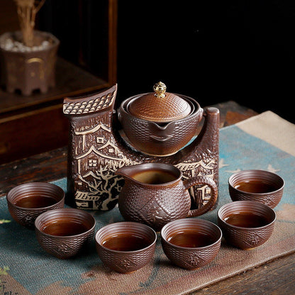 Вращательный чай, набор домашнего керамика