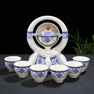 Rotatives Teeservice für zu Hause aus Keramik